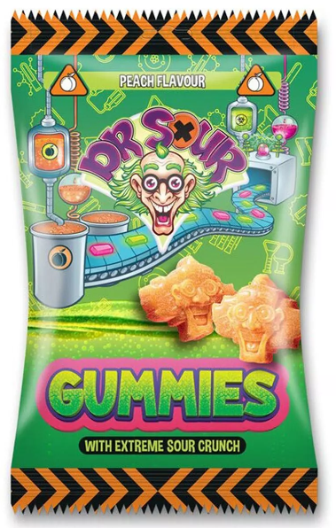 Dr. Sour Gummies Peach 200g