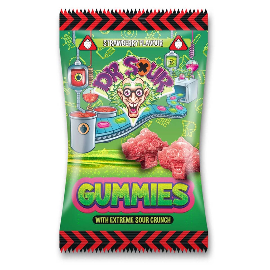 Dr. Sour Gummies Strawberry 200g