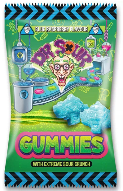 Dr. Sour Gummies Blue Raspberry 200g