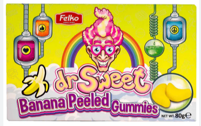 Dr. Sweet Banana Peeled Gummies 80g