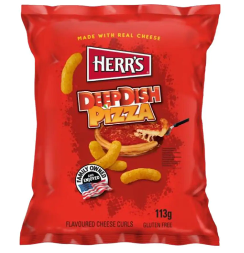 Herr's Deep Dish Pizza Cheese Curls 113g