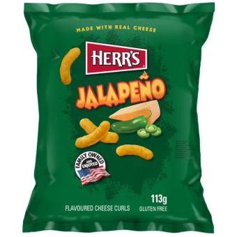 Herr's Jalapeno Cheese Curls 113g