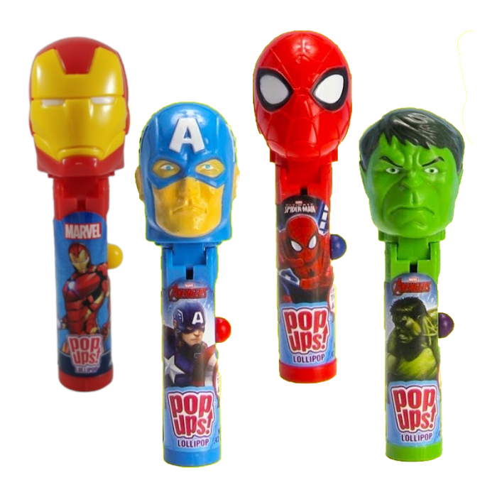 Marvel Mix Pop Ups Lollipop 10g