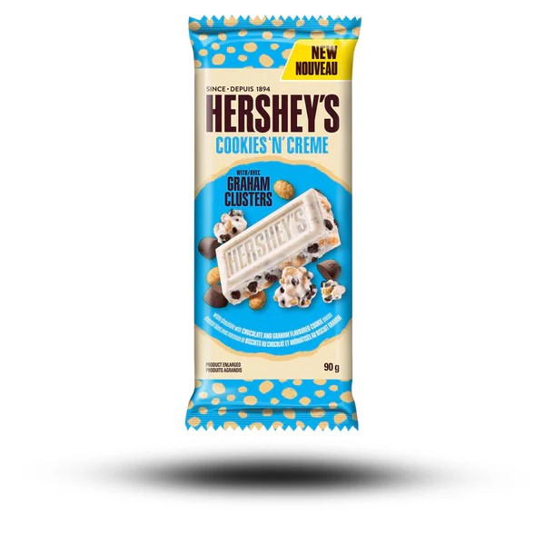 Hershey's Cookies N Creme with Graham Clusters 90g