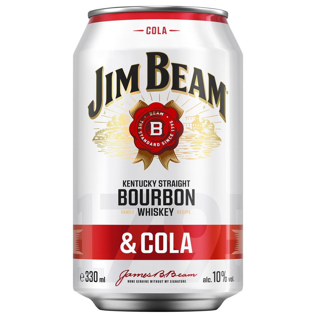 Jim Beam Straight Bourbon & Cola 330ml