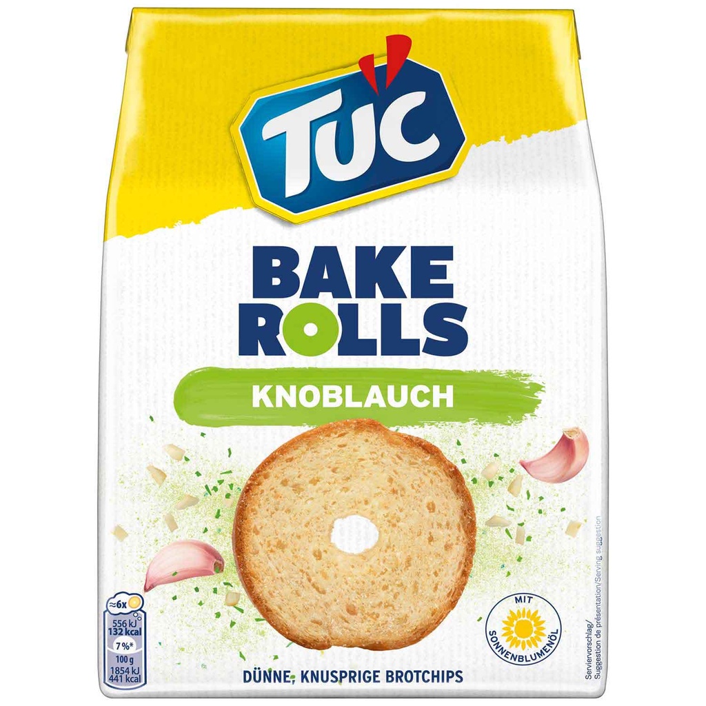 Tuc Bake Rolls Knoblauch 150g