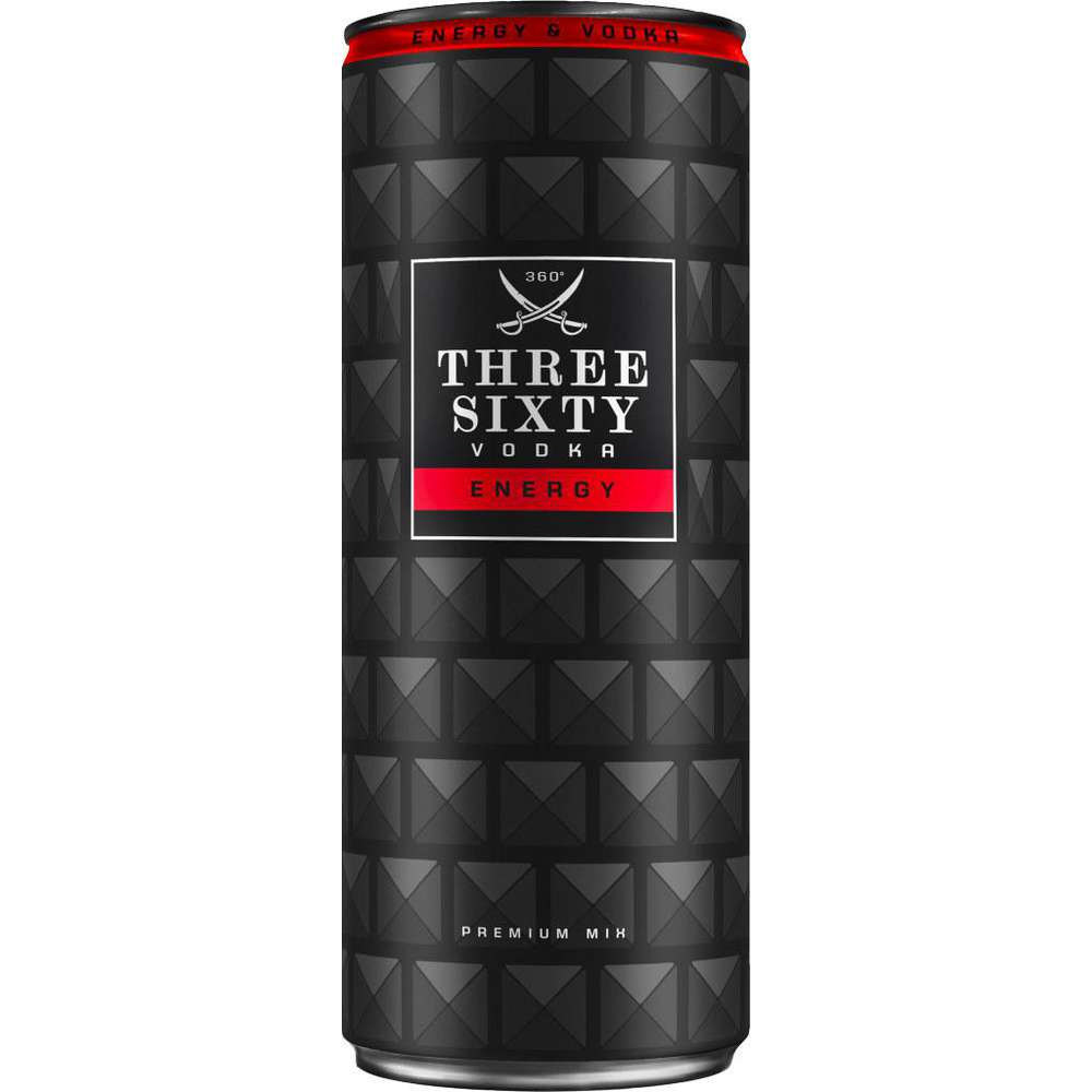 Three Sixty Energy & Vodka 330ml