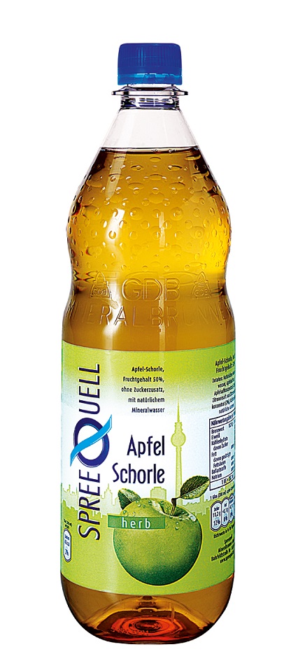 Spreequell Apfelschorle Herb 1l