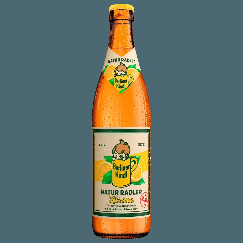 Berliner Kindl Radler Naturtrüb Zitrone 0,5l