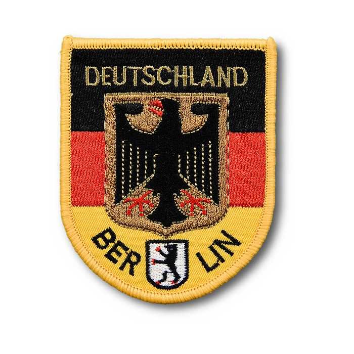 Aufnäher Wappen D-Adler gestickt Berlin