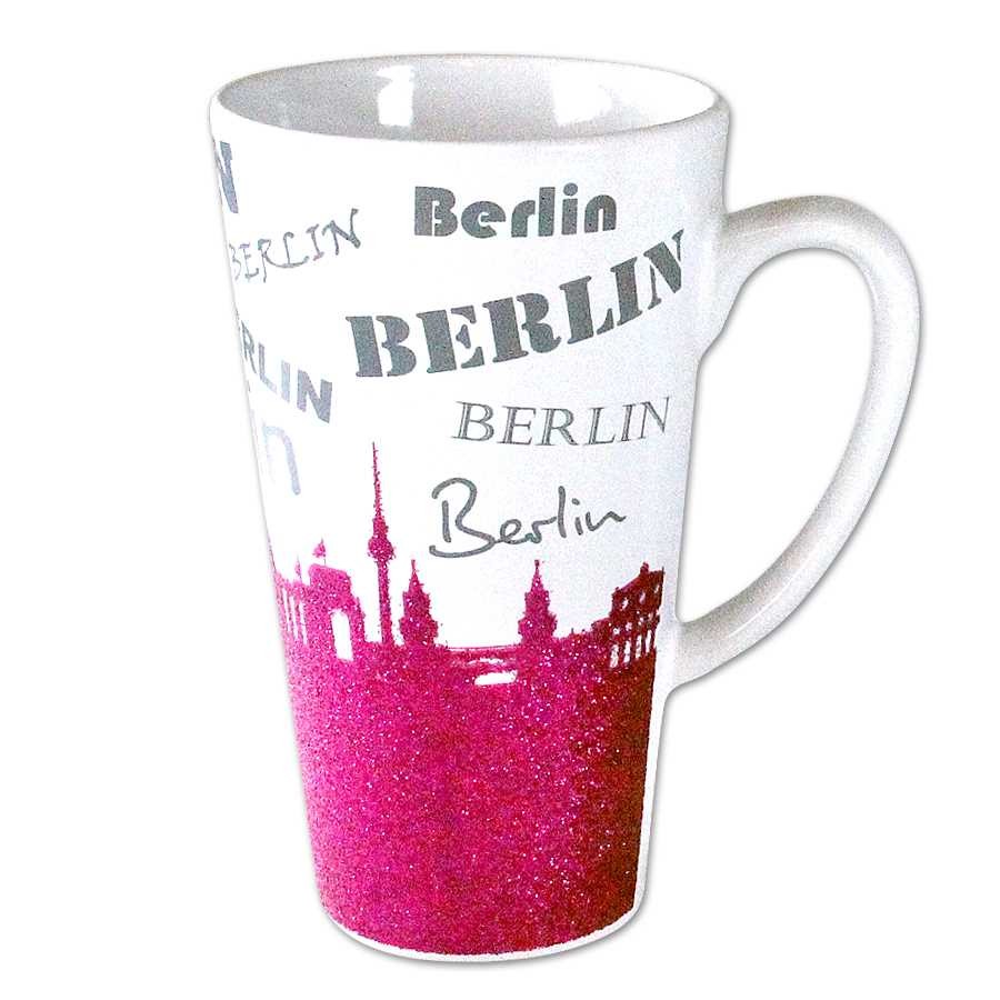 Tasse Groß Skyline Pink