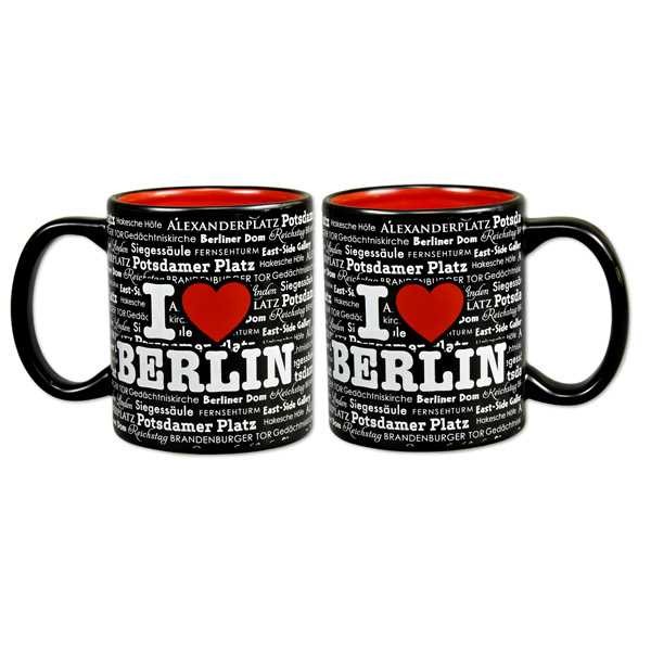 Tasse Endless Heart Berlin schwarz