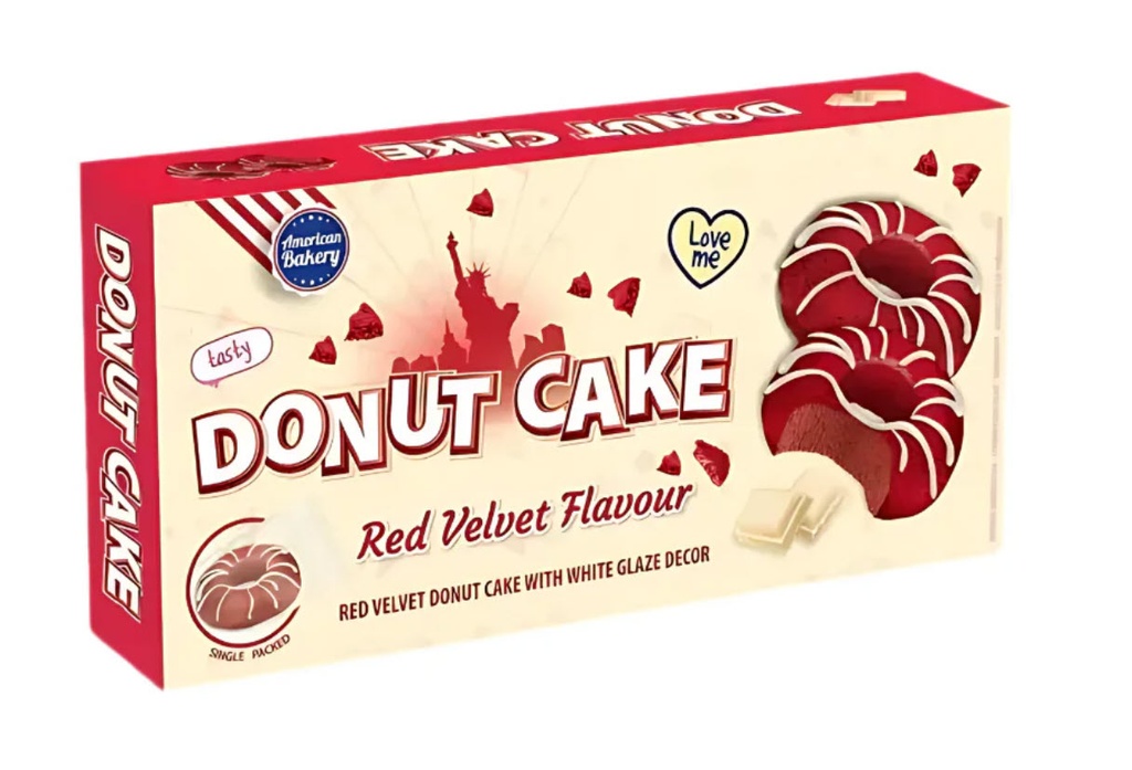 American Bakery Donut Cake Red Velvet 135g