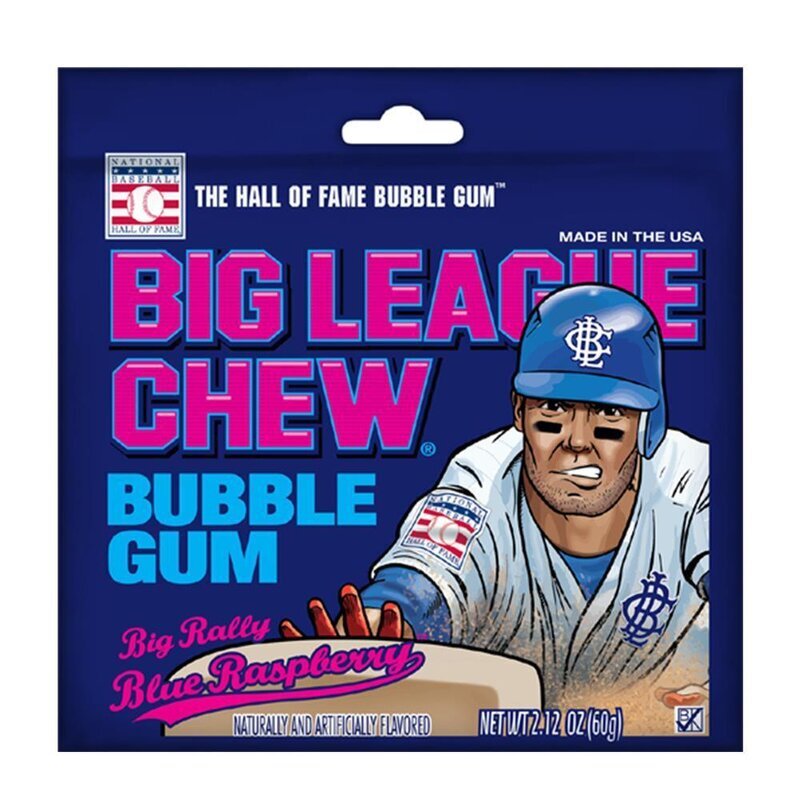 Big League Chew Bubble Gum Big Rally Blue Raspberry 60g