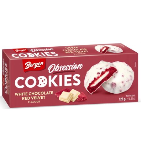 Bergen Obsession Red Velvet Cookies White Chocolate 128g