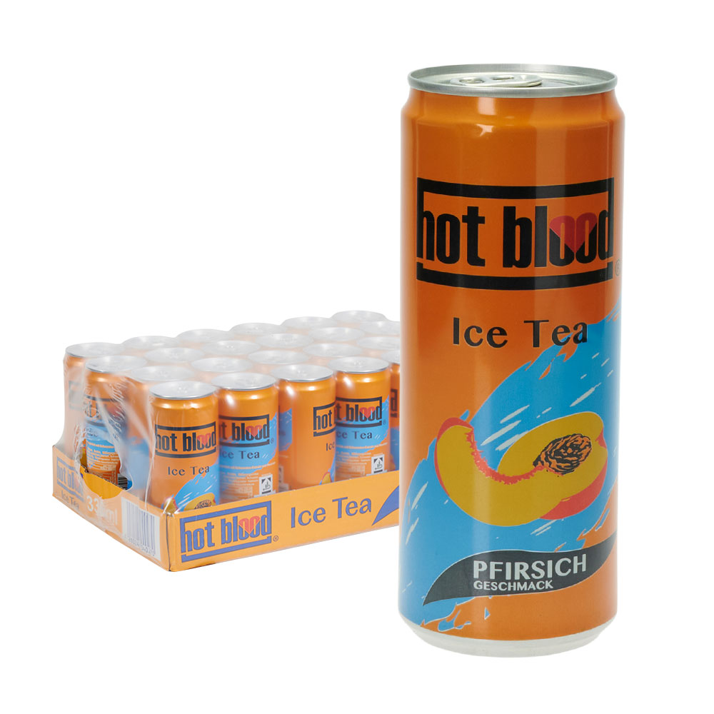 Hot Blood Ice Tea Pfirsich 0,33l