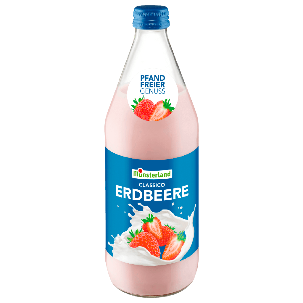 Münsterland Erdbeer Geschmack Milch 0,5l