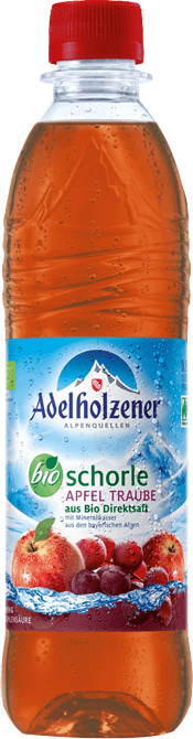 Adelholzener Bio Schorle Apfel Traube 0,5l