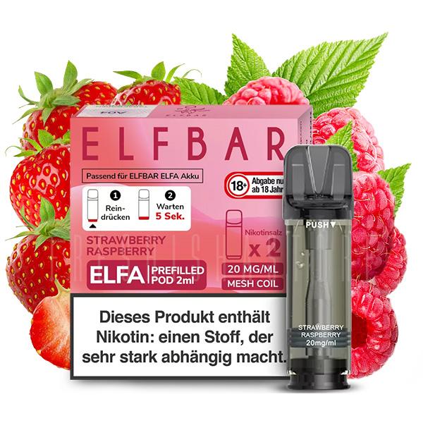Elf Bar Elfa Strawberry Raspberry Pod 2er