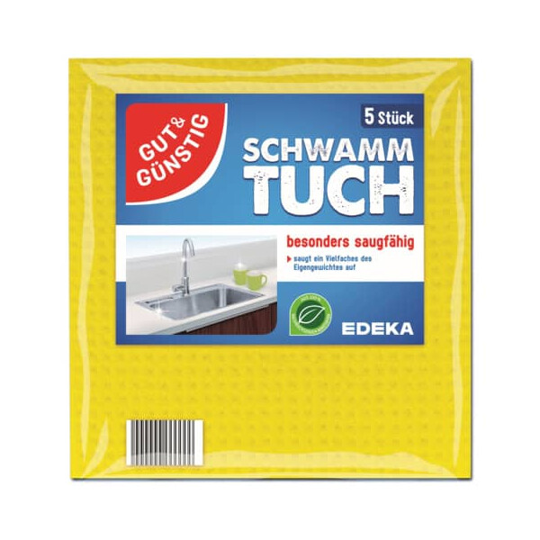 Gut & Günstig Schwammtuch 5 Stück