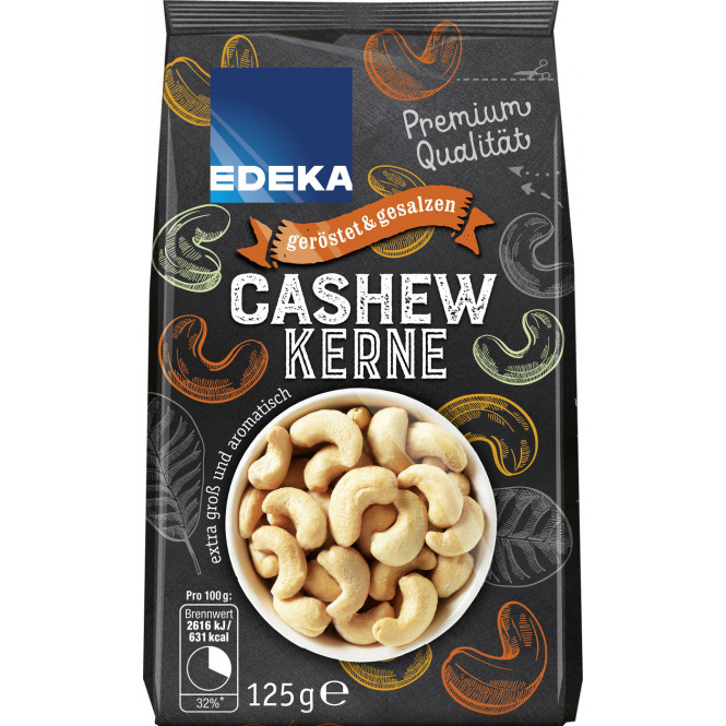 Edeka Cashewkerne geröstet gesalzen 125g