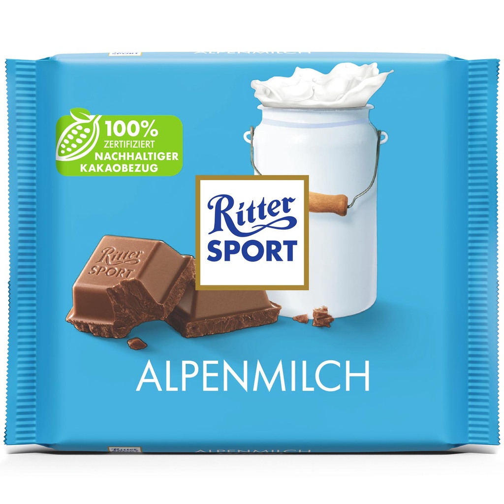 Ritter Sport Alpenmilch Schokolade 100g