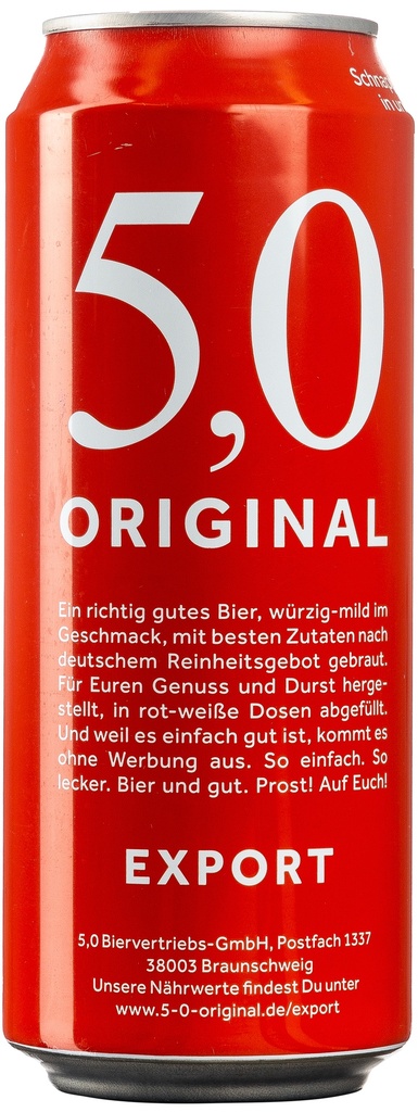 Original 5.0 Export 0,5l
