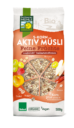 5-Korn Müsli Feine Früchte 500g