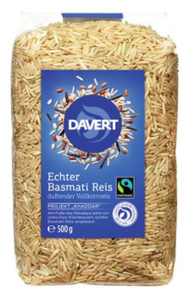 Echter Basmati Reis Vollkorn Fairtrade 500g