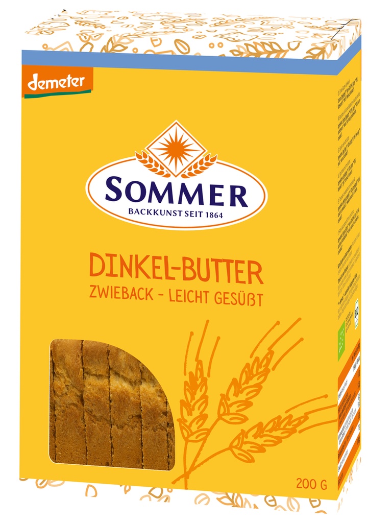 Dinkel Butter Zwieback 200g