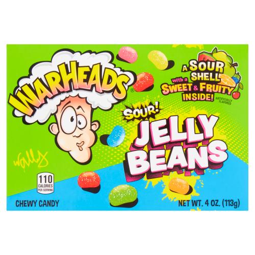 Warheads Sour Jelly Beans 113g