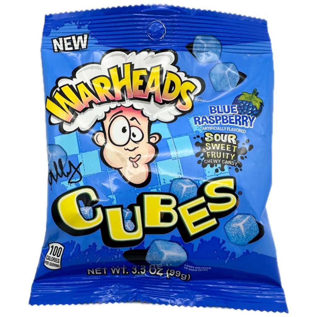 Warheads Cubes Blue Raspberry 99g