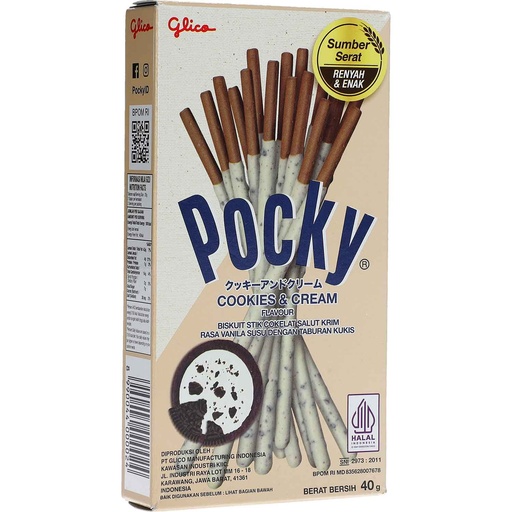 [P0001357] Pocky Cookies and Cream 40g