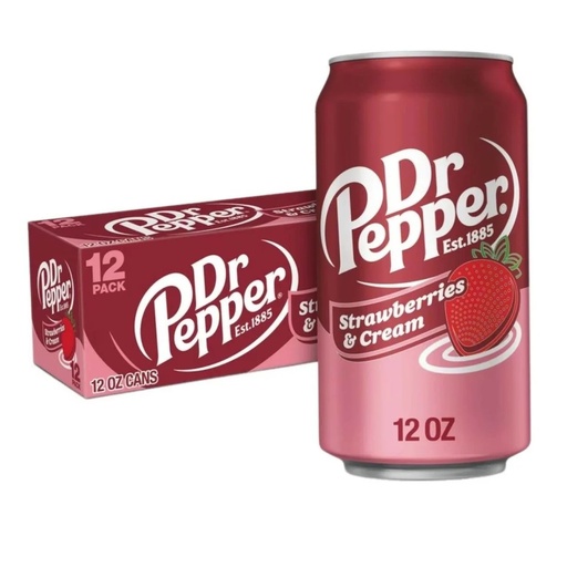 [P0001404] Dr. Pepper Strawberry Cream 355ml