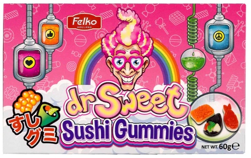 [P0001630] Dr. Sweet Sushi Gummies 60g