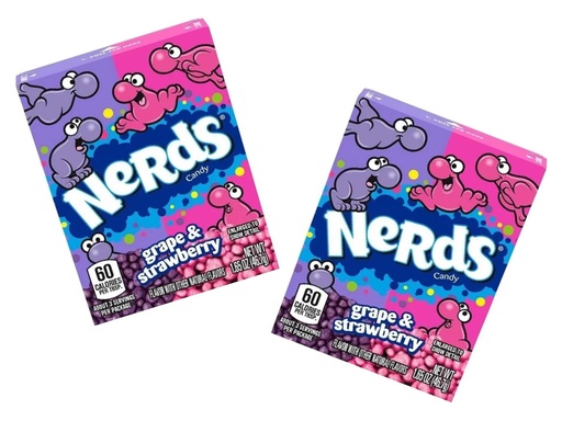 [P0001998] Nerds Grape & Strawberry Candy 46,7g