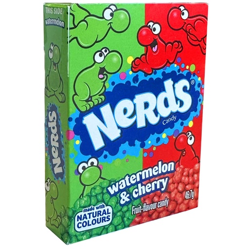 [P0001999] Nerds Watermelon Watermelon & Cherry Candy 46,7g