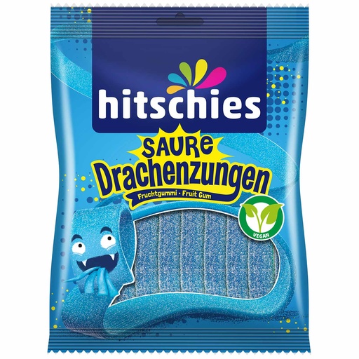 [P0002430] Hitschies Saure Drachenzungen Blau 125g