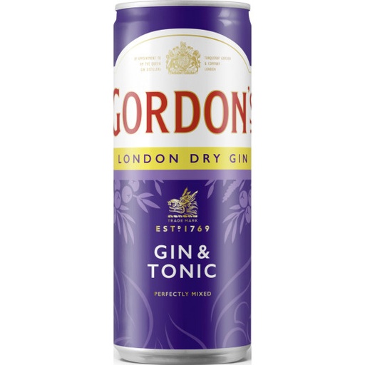 [P0002581] Gordons Gin & Tonic 0,25l