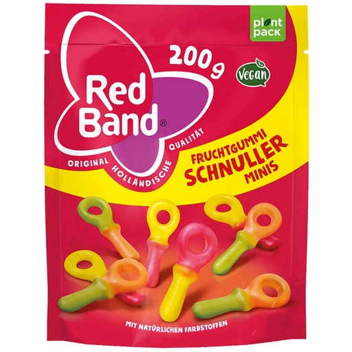 [P0003421] Red Band Fruchtgummi Schnuller Minis 200g