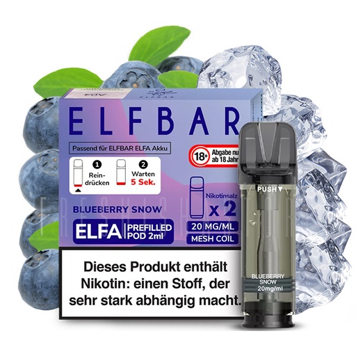 [P0003623] Elfbar Elfa Blueberry Snoow Pod 2er