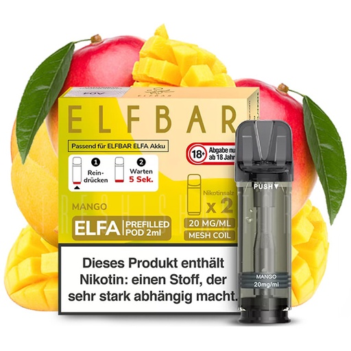 [P0004055] Elf Bar Elfa Mango Pod 2er