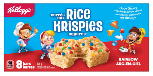 [P0000511] Kellogg's Rice Krispies Squares Rainbow Marshmallow 176g