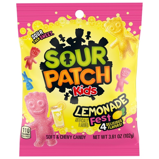 [P0000529] Sour Patch Kids Lemonade Bag 102g